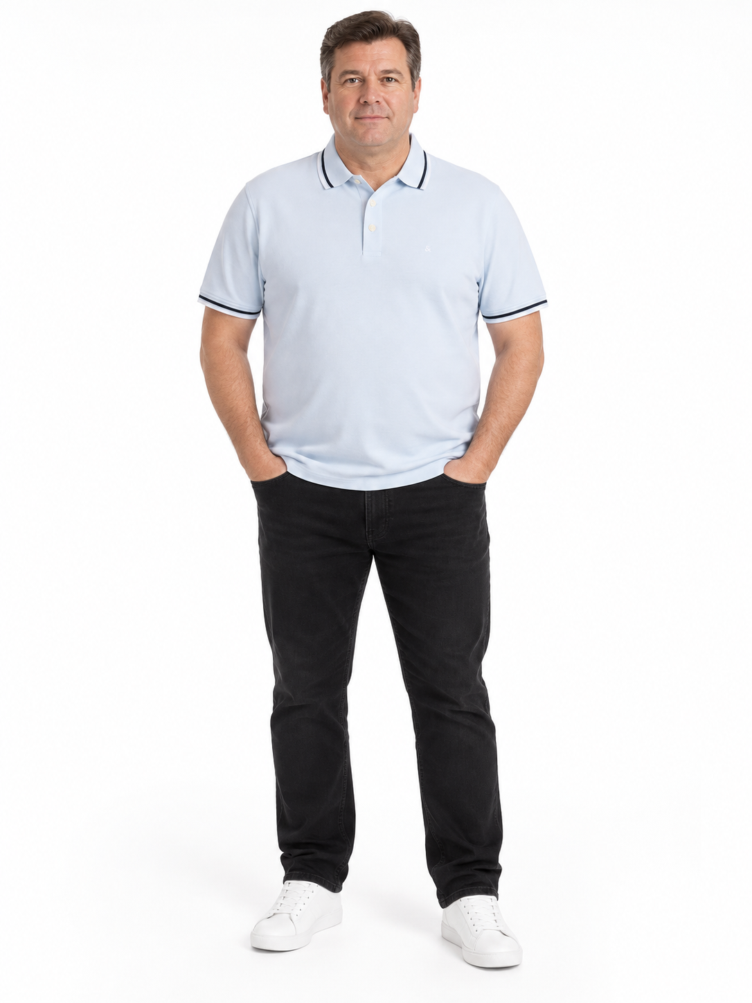 Jack & Jones - Paulos Polo - Celestial Blue (3XL-7XL)