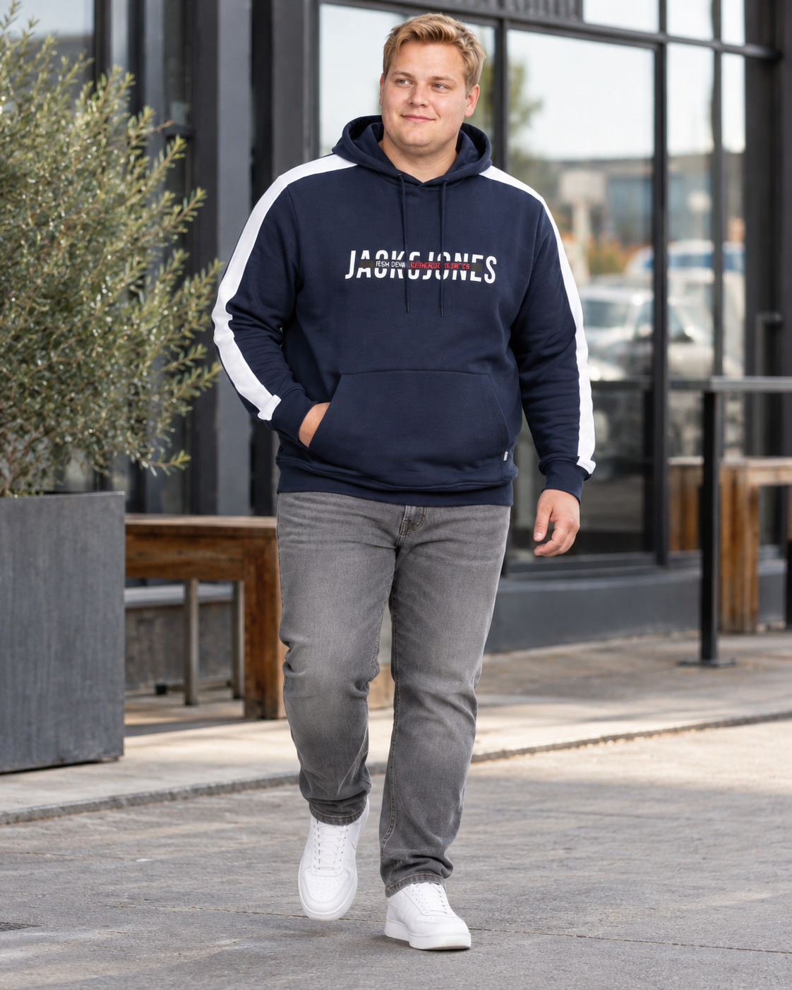 Jack & Jones - Cut Hættetrøje