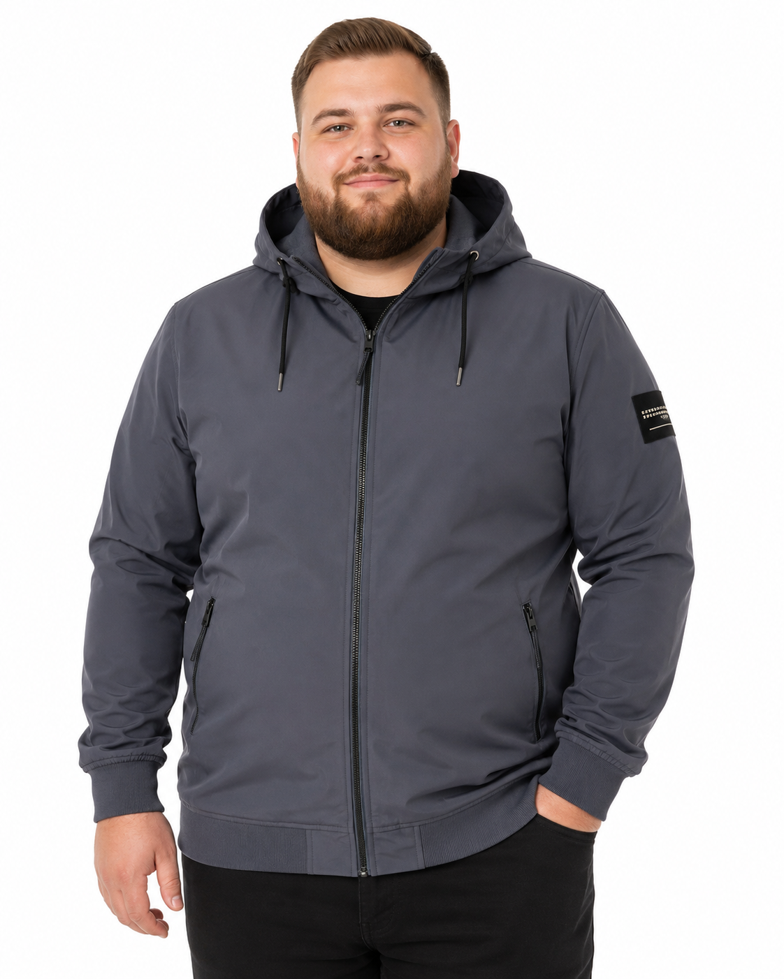 Jack & Jones - Basic Softshell - Turbulence (Grå) (3XL-8XL)