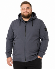 Jack & Jones - Basic Softshell - Turbulence (Grå) (3XL-8XL)