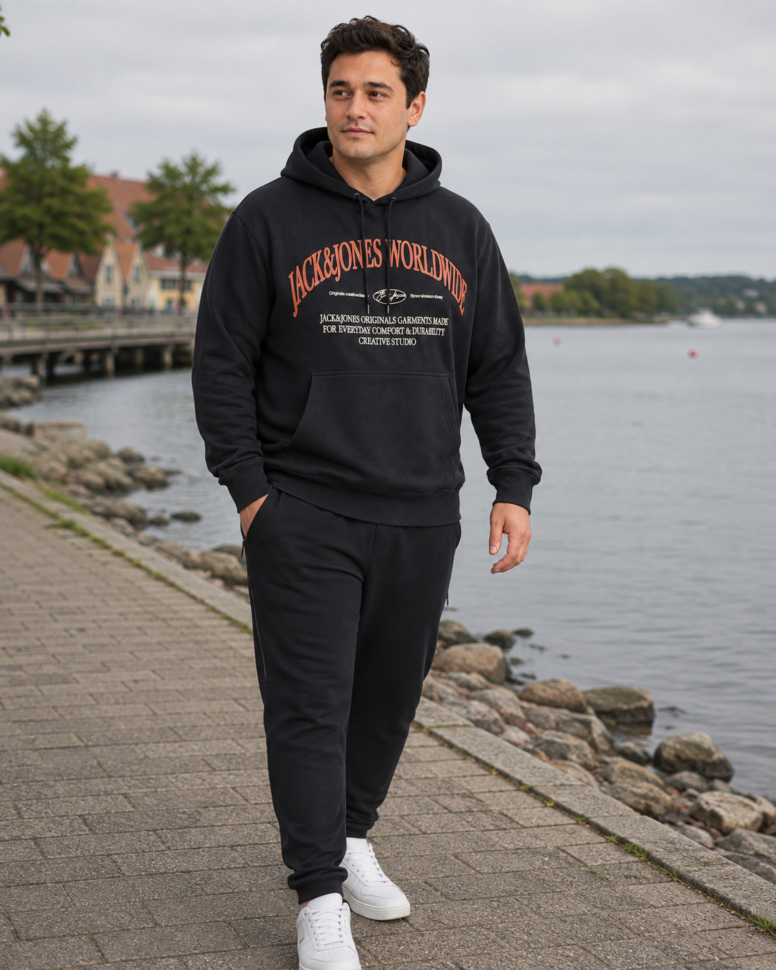 Jack & Jones - Frederiksberg Margate Hættetrøje - Sort