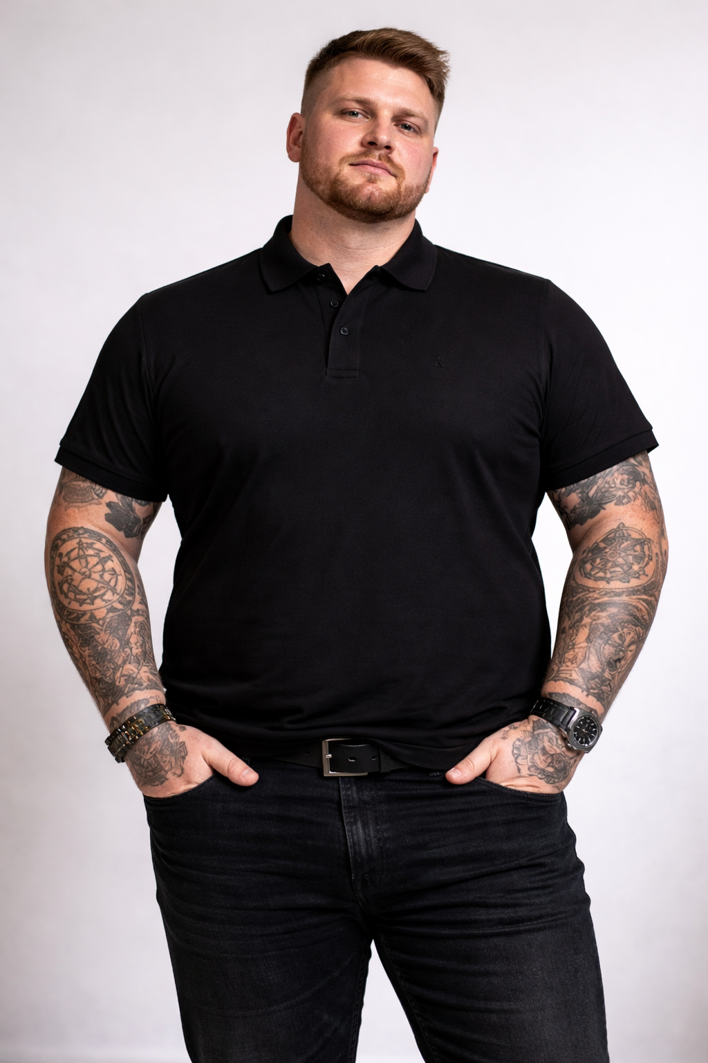 Jack & Jones - Austin Polo - Black