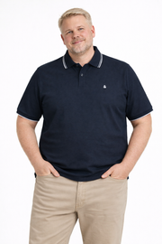 Jack & Jones - Austin Polo m. Trim - Sky Captain