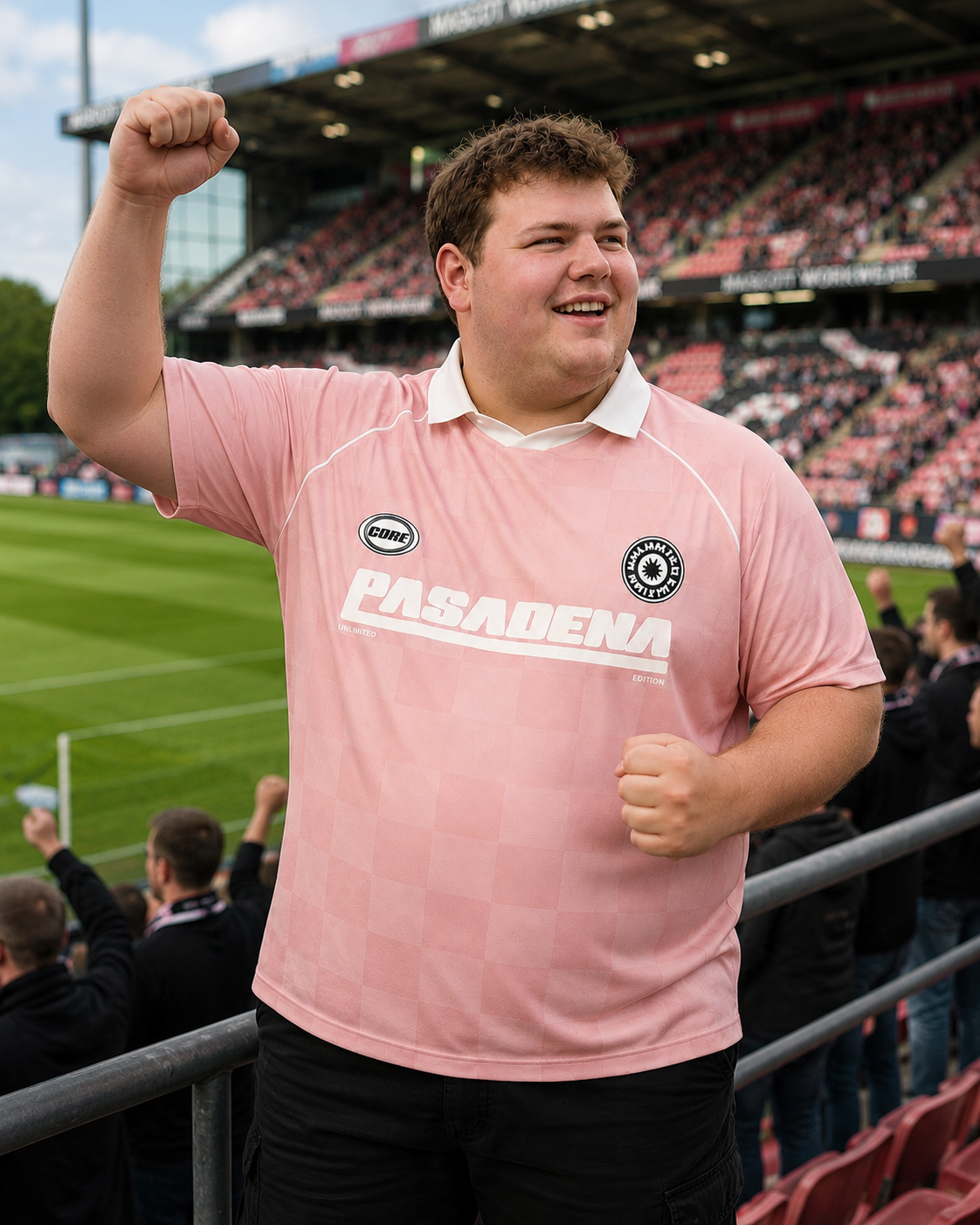Jack & Jones - Treat A.O.P. Mesh Polo - Pink Icing