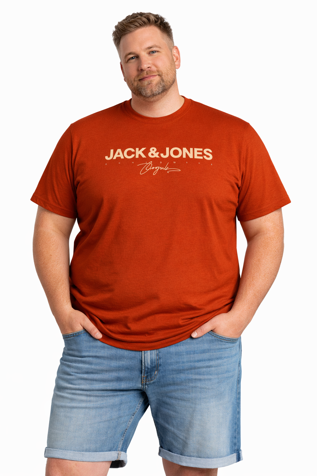 Jack & Jones – Ganggu T-Shirt – Arabian Spice (3XL–8XL)