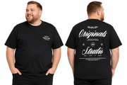 Jack & Jones Nørrebro Typo T-Shirt – Sort (3XL-8XL)