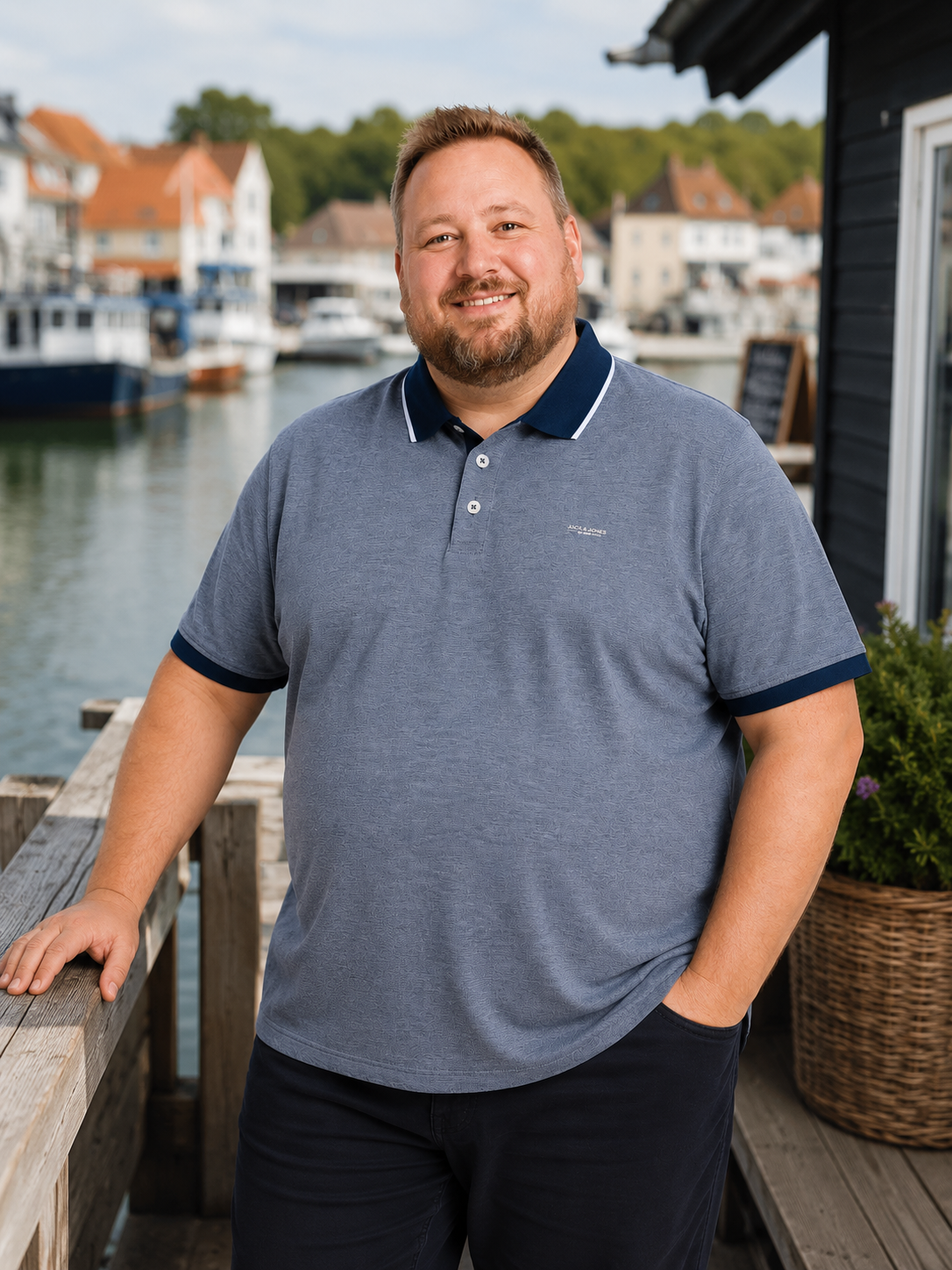 Jack & Jones - Alves Polo - Insignia Blue (Blå) (2XL-8XL)