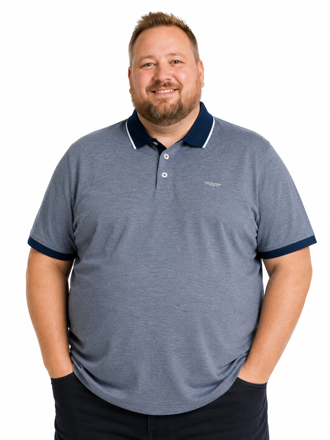 Jack & Jones - Alves Polo - Insignia Blue (Blå) (2XL-8XL)