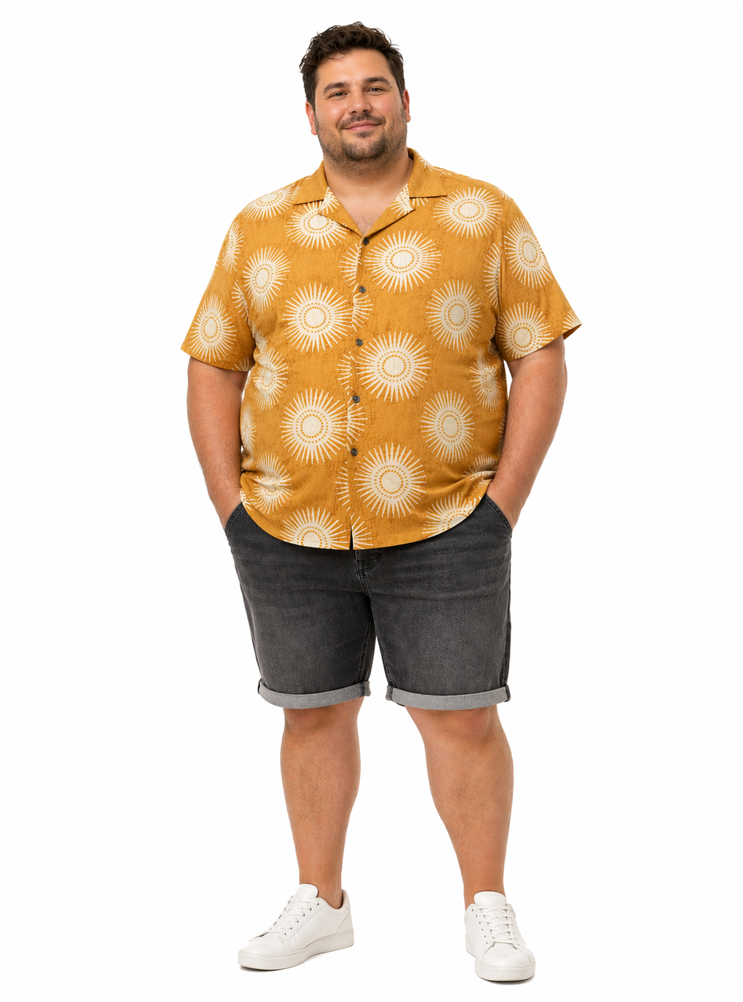 Jack & Jones - Bilbao Resort Skjorte - Amber (3XL–8XL)