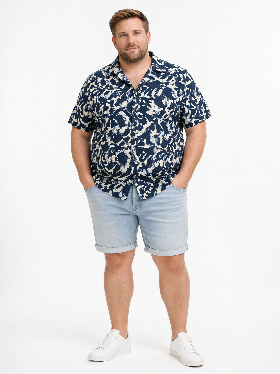 Jack & Jones - Bilbao Resort Skjorte - Pageant Blue (3XL–8XL)