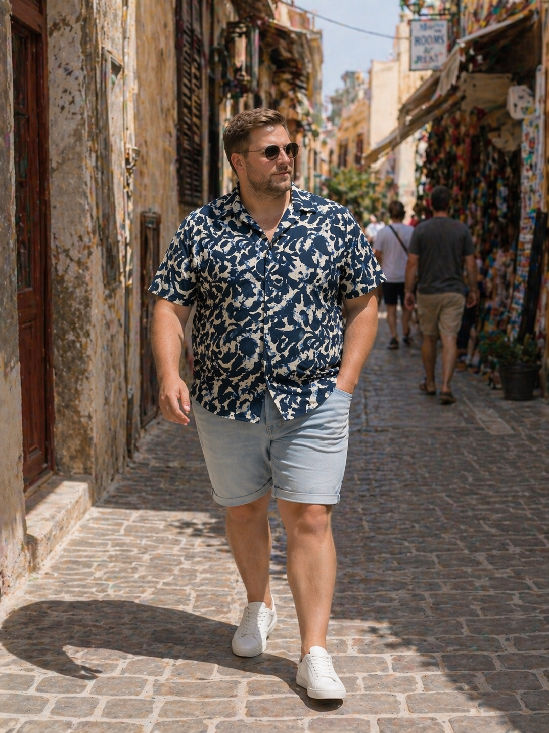 Jack & Jones - Bilbao Resort Skjorte - Pageant Blue (3XL–8XL)