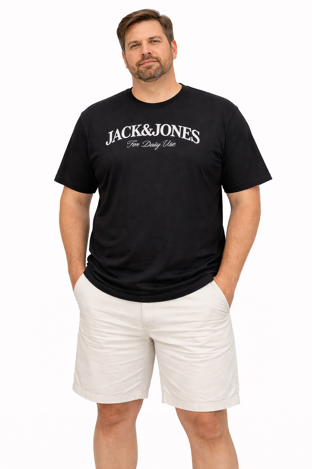 Jack & Jones - Branding T-Shirt - Sort  (3XL–8XL)