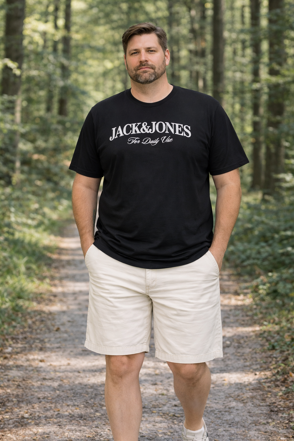 Jack & Jones - Branding T-Shirt - Sort  (3XL–8XL)