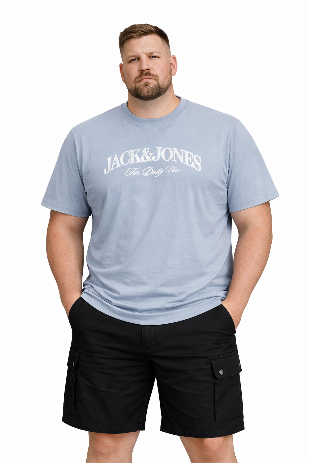 Jack & Jones – Branding T-Shirt – Tradewinds (3XL–8XL)