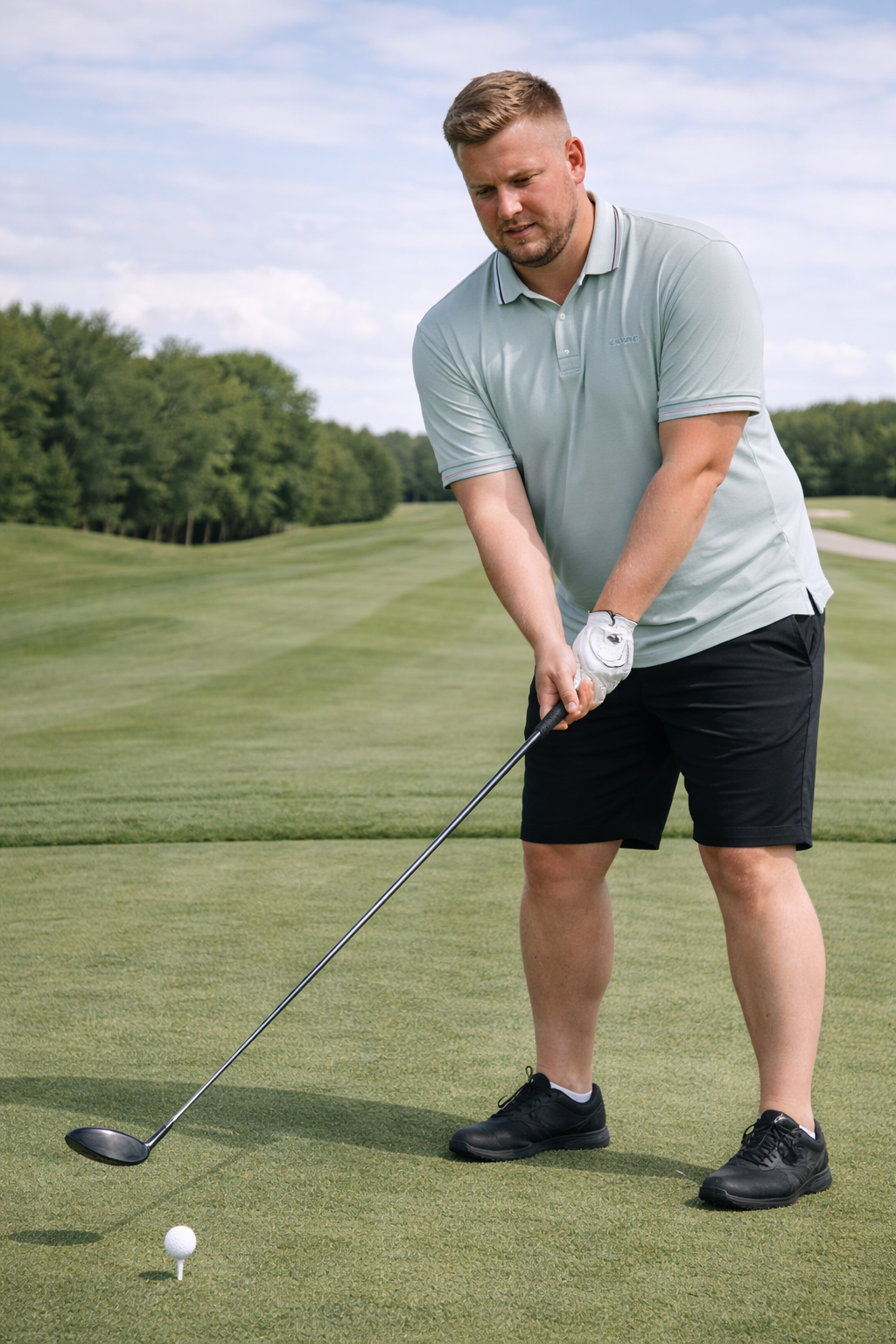 Jack & Jones – Fusion Light Polo – Aqua Gray (3XL–8XL)