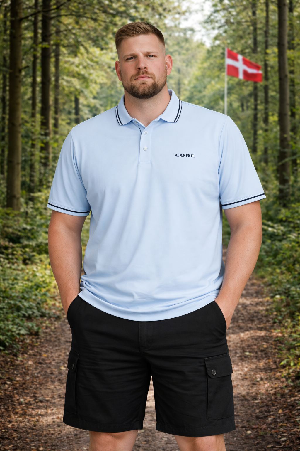Jack & Jones – Fusion Light Polo - Omphalodes (3XL–8XL)