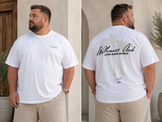 Jack & Jones - Terna Script Back T-shirt - Hvid - (3XL-8XL)