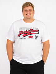 Jack & Jones Logo T-Shirt – Hvid (3XL-8XL)