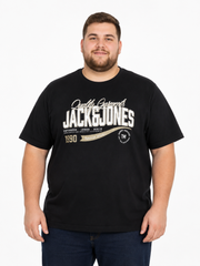 Jack & Jones - Logo T-Shirt – Sort (3XL-8XL)