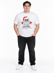 Jack & Jones - Xmas Fun Santa T-Shirt – Hvid - 3XL-8XL
