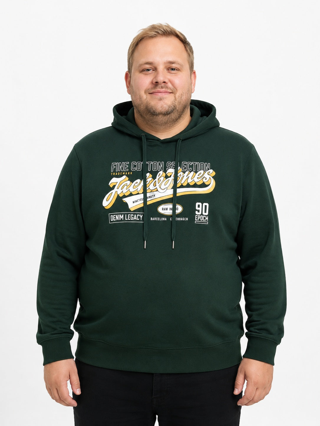 Jack & Jones - Logo Sweat 2 Hættetrøje AW26 - Scarab (3XL - 8XL)