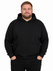 Jack & Jones - Barron Hættetrøje - Sort (3XL-8XL)