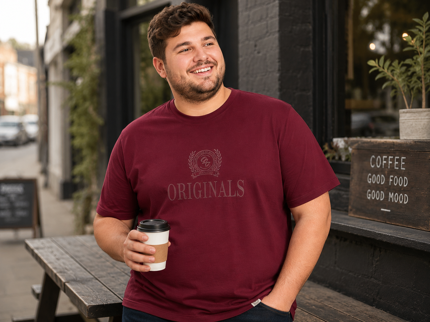 Jack & Jones - Frederiksberg Monogram T-Shirts - Chocolate Truffle (3XL-8XL)