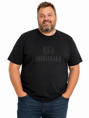 Jack & Jones - Frederiksberg Monogram T-Shirts - Sort (3XL-8XL)