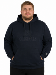 Jack & Jones - Frederiksberg Monogram Hættetrøje - Sky Captain (3XL-8XL)