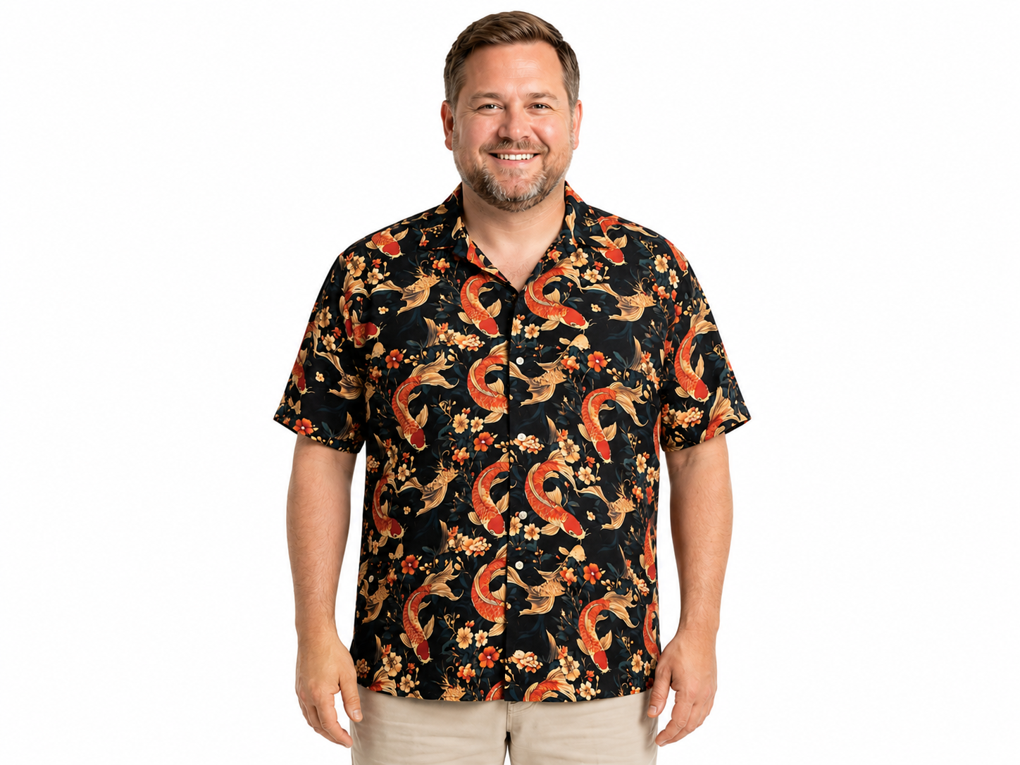 Jack & Jones - Tokyo Koi Resort Skjorte (3XL-8XL)