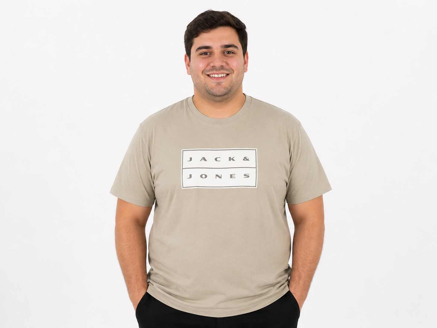 Jack & Jones Fusion Box T-Shirt – Vetiver (3XL-8XL)