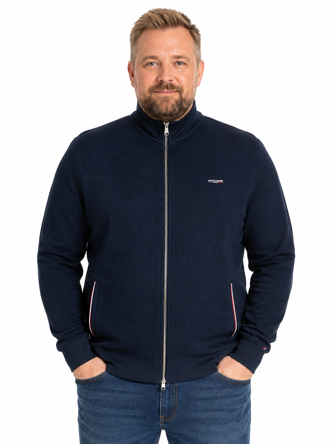 Jack & Jones - Alves Structure - Navy Blazer (3XL-8XL)