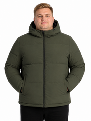 Jack & Jones - Galaxy Puffer Jakke - Rosin (Grøn) (3XL-8XL)