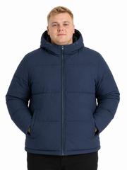 Jack & Jones - Galaxy Puffer Jakke - Sky Captain (Navy) (3XL-8XL)