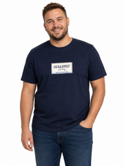 Jack & Jones - Frederiksberg Graphic Box T-Shirts - Sky Captain (3XL-8XL)