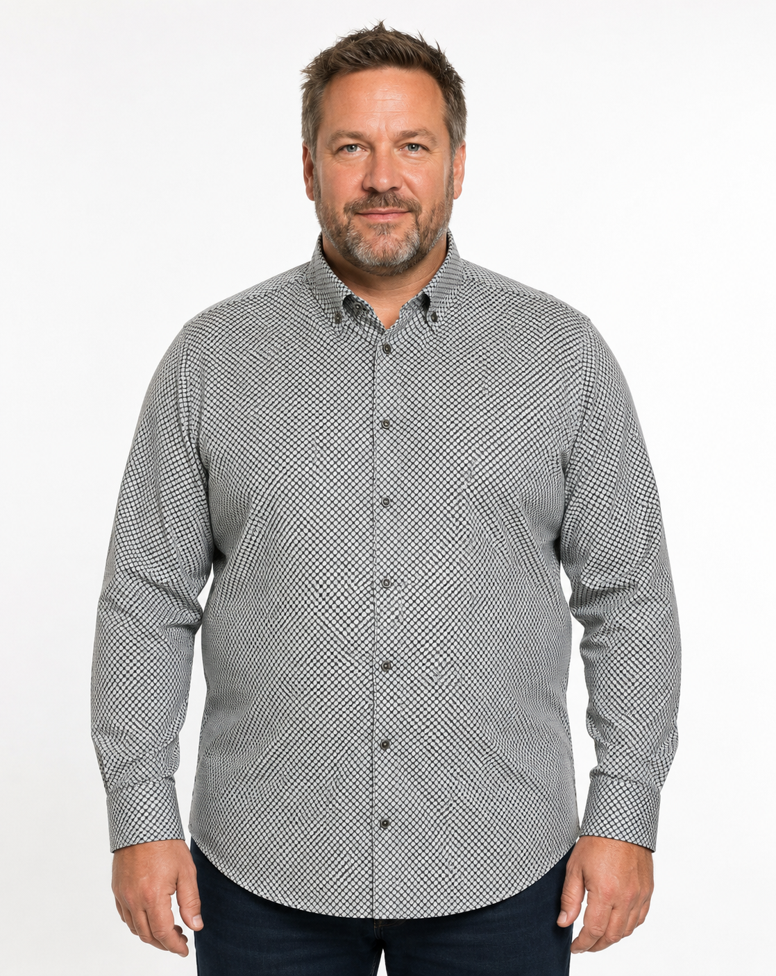 Venti By Casa Moda - Jonas Skjorte L/S Grøn (2XL-6XL)