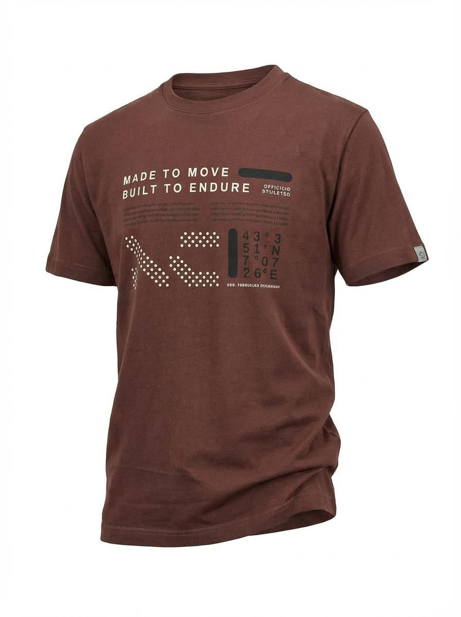 Athletes Collective - Camitello Print T-Shirt – Bordeaux – 2XL– 8XL