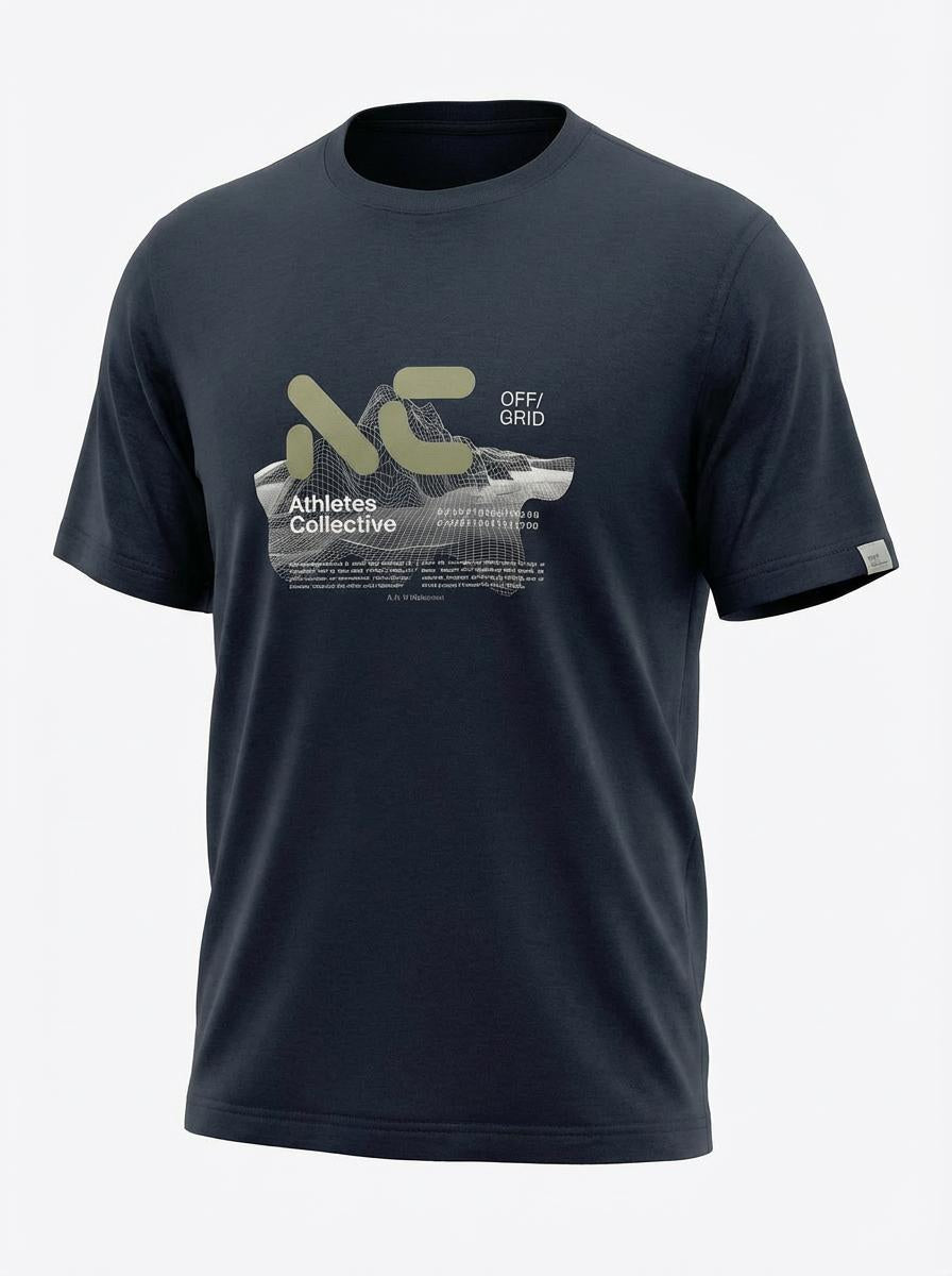Athletes Collective - Bolzano Print T-Shirt – Sort – 2XL– 8XL