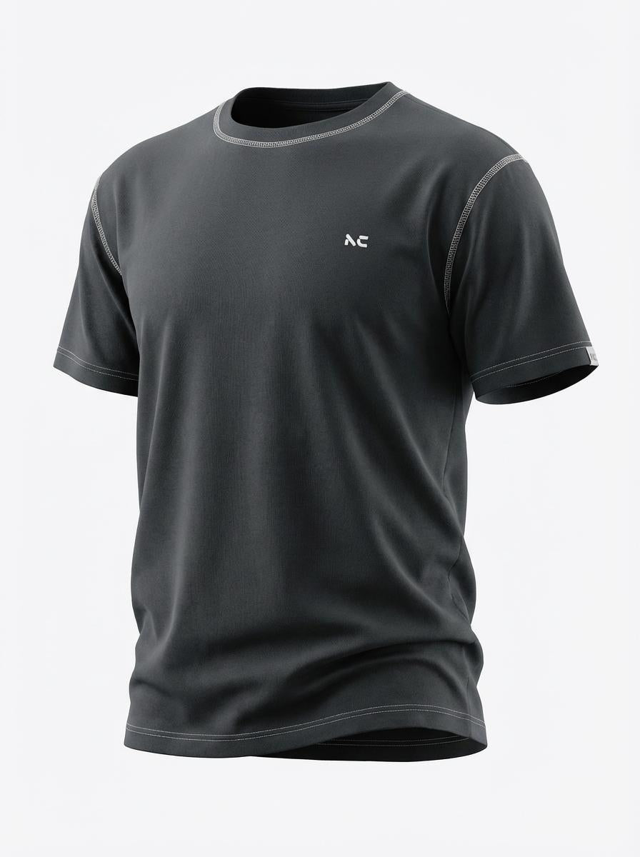 Athletes Collective Raglan Tee – Sort – 2XL– 8XL