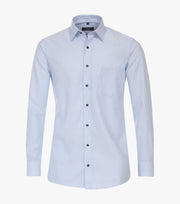 Casa Moda - Kent Comfort Fit Hugo Lys Blå m. Lange Ærmer