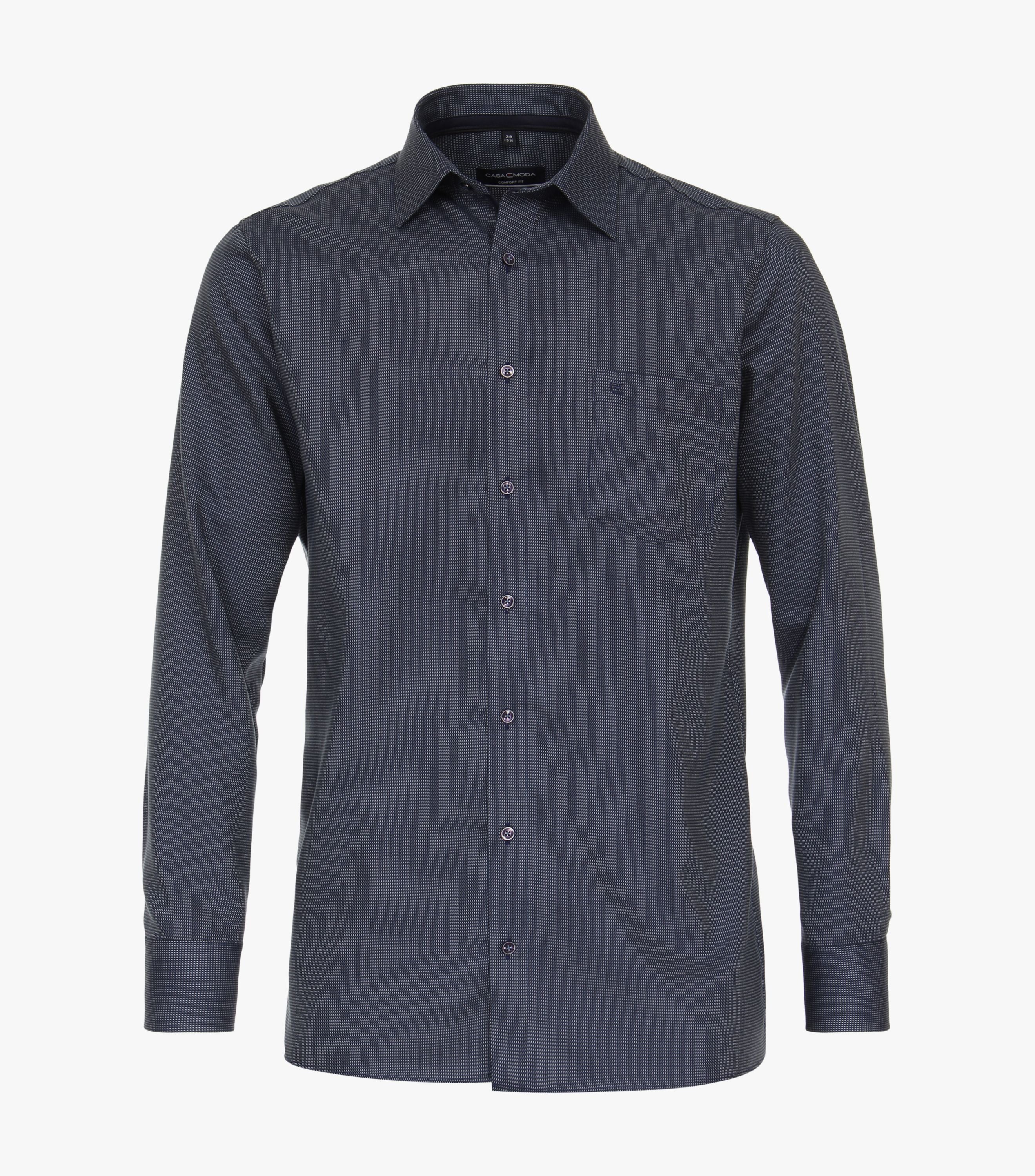 Casa Moda - Kent Comfort Fit Hugo Navy m. Lange Ærmer