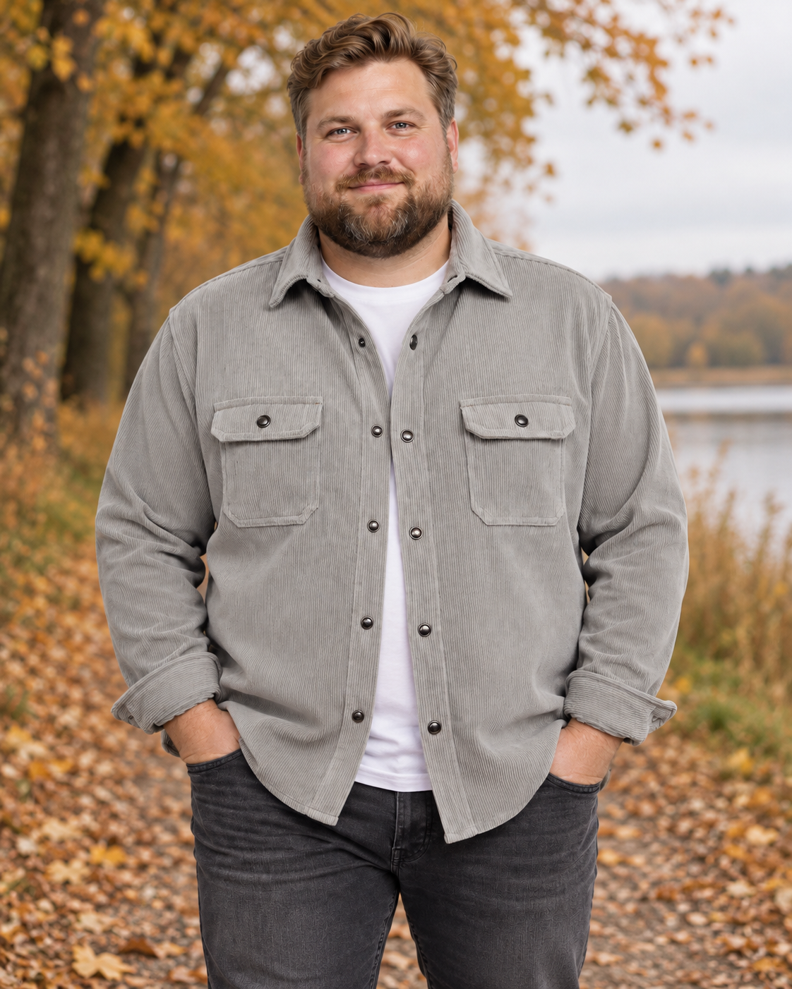 Athletes Colletive – Siena Overshirt – Stone – 2XL til 8XL