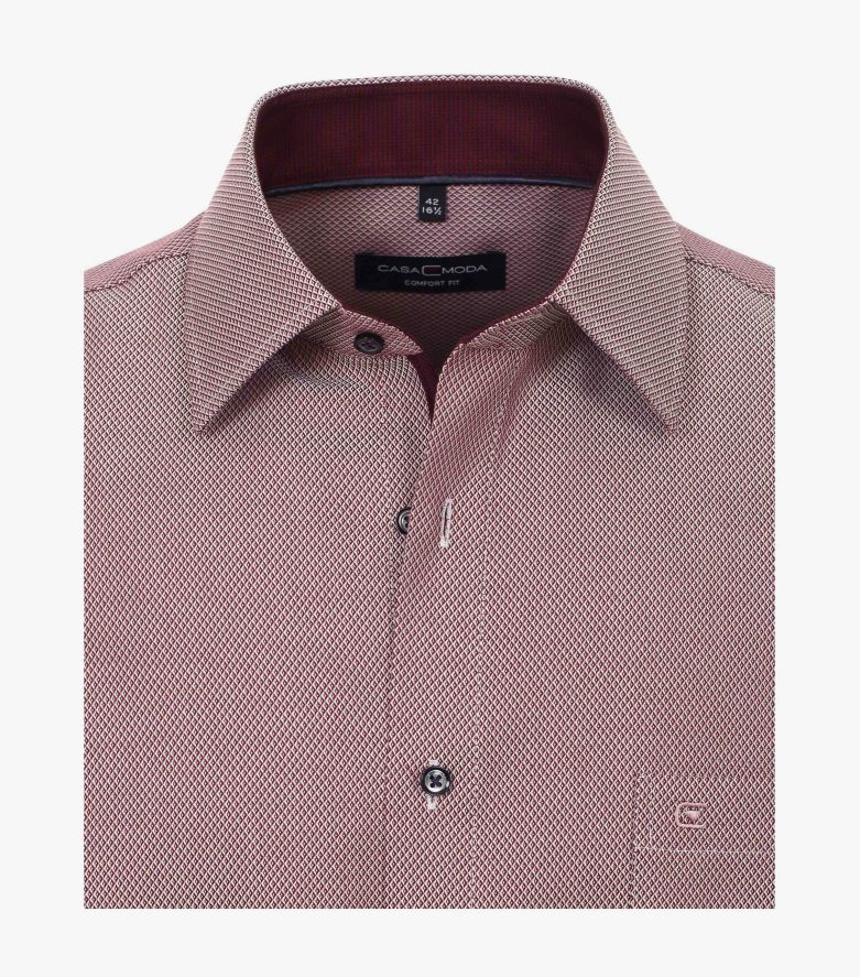 Casa Moda - Comfort Fit - Ruder - LS Mørk Rød