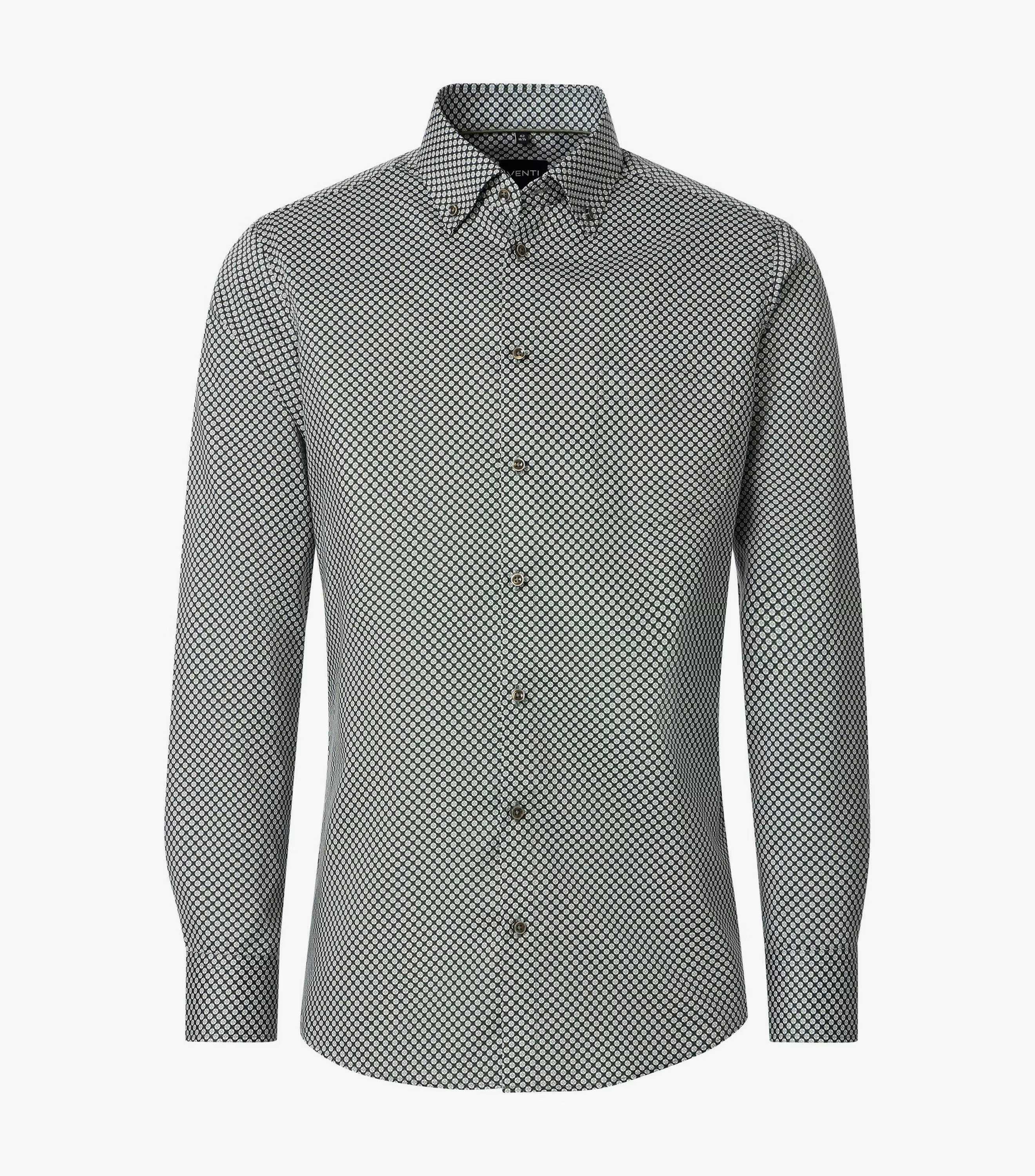 Venti By Casa Moda - Jonas Skjorte L/S Grøn (2XL-6XL)