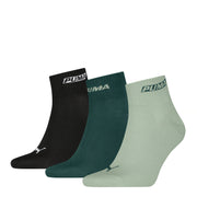Puma - Logo Stacking Quarter Sokker sort/softgrass/grøn