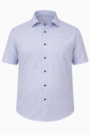 Casa Moda - Kent Comfort Fit Hugo Lys Blå m. Korte Ærmer