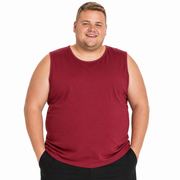 Adamo Tanktop – Vinrød (3XL-8XL)