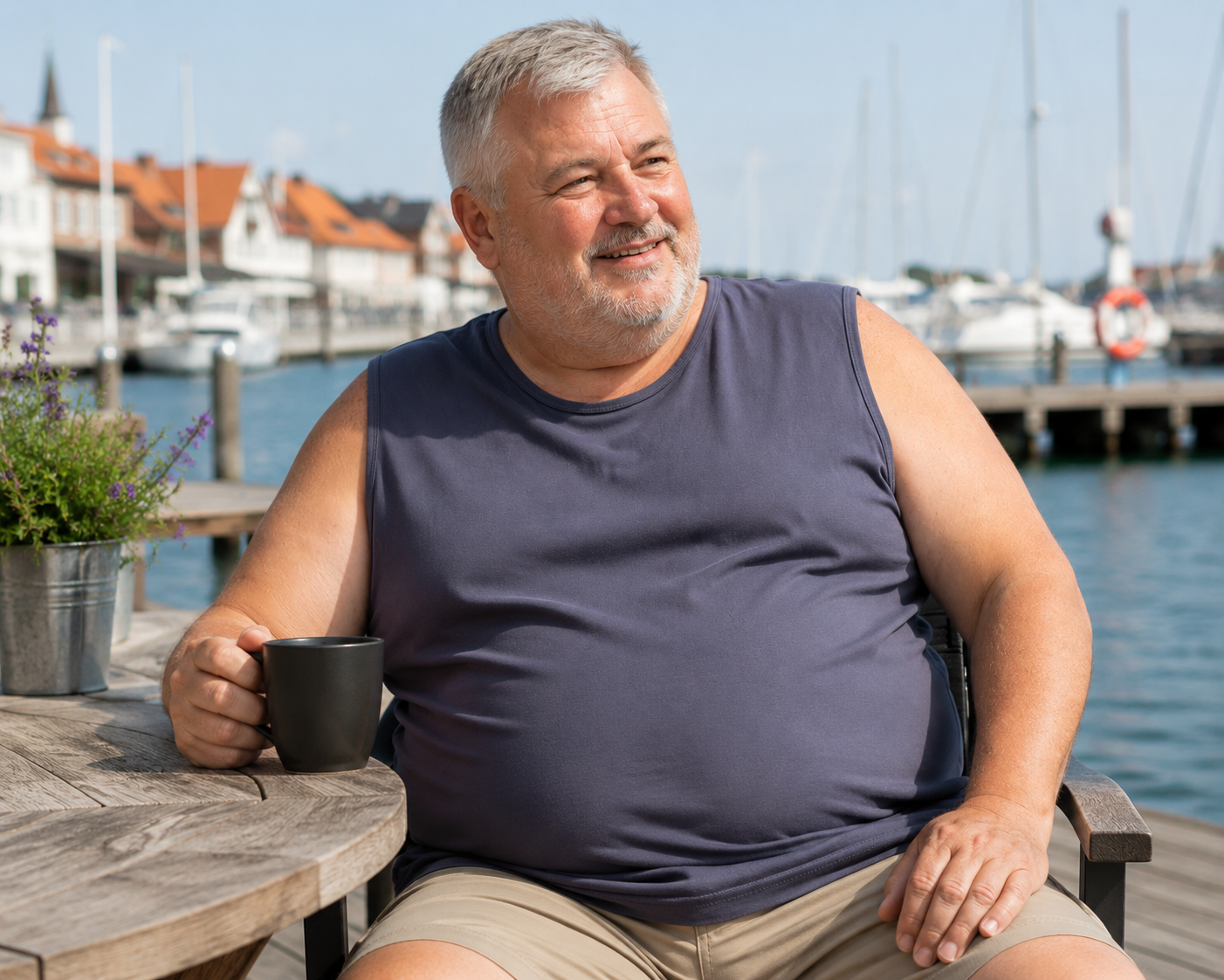 Adamo Tanktop – Antracit (3XL-8XL)