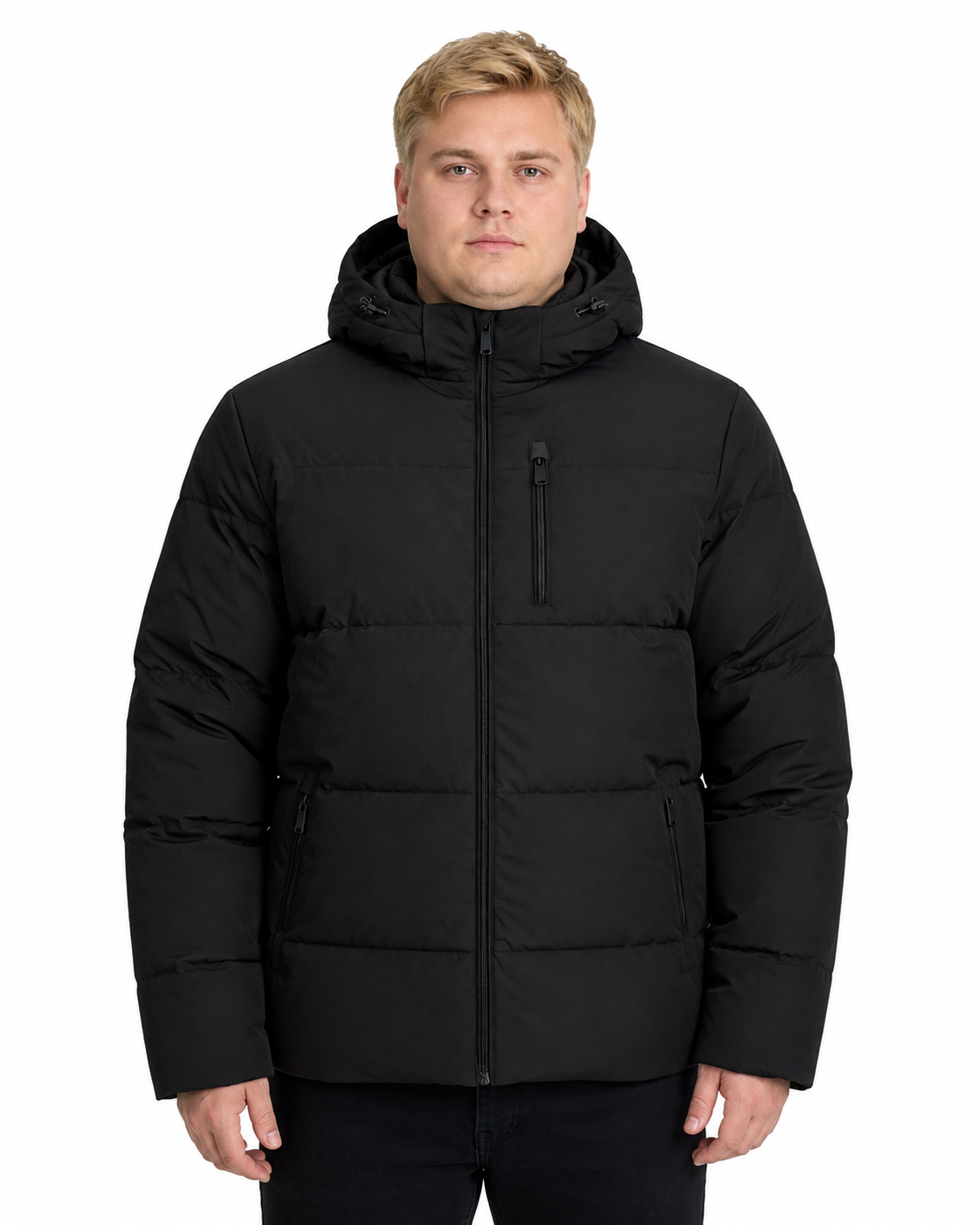 Jack & Jones - Becks Puffer Jakke - Sort (3XL-8XL)