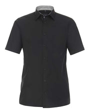 Casa Moda - Kent Comfort Fit Glat m. Korte Ærmer - Sort